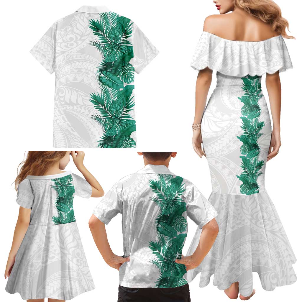 Hawaii Tropical Leaves Family Matching Mermaid Dress and Hawaiian Shirt Polynesian Pattern LT01 - Polynesian Pride