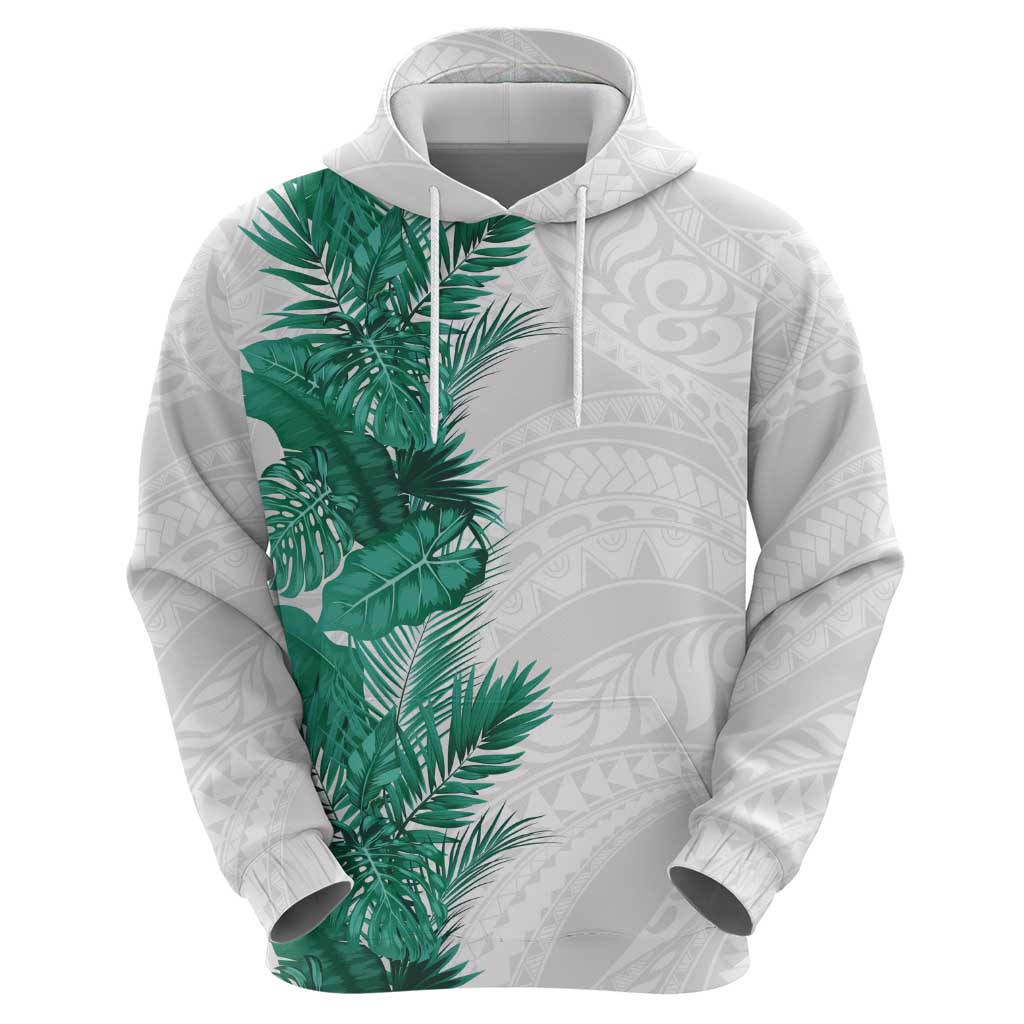 Hawaii Tropical Leaves Hoodie Polynesian Pattern