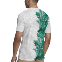 Hawaii Tropical Leaves Rugby Jersey Polynesian Pattern