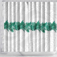 Hawaii Tropical Leaves Shower Curtain Polynesian Pattern