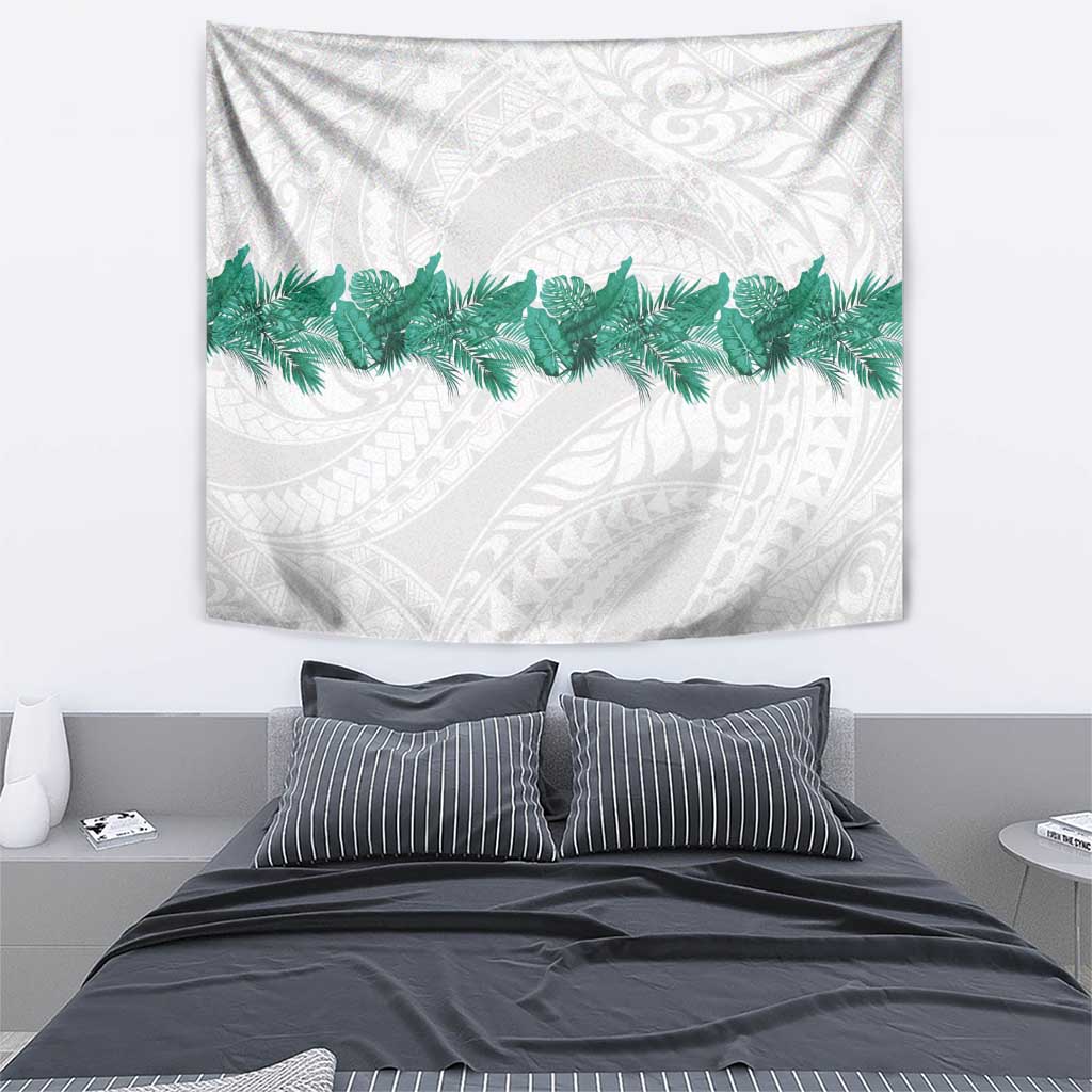 Hawaii Tropical Leaves Tapestry Polynesian Pattern