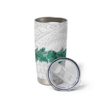 Hawaii Tropical Leaves Tumbler Cup Polynesian Pattern