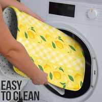 Hawaii Lemon Palaka Bathroom Set Striped Stylized
