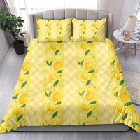 Hawaii Lemon Palaka Bedding Set Striped Stylized