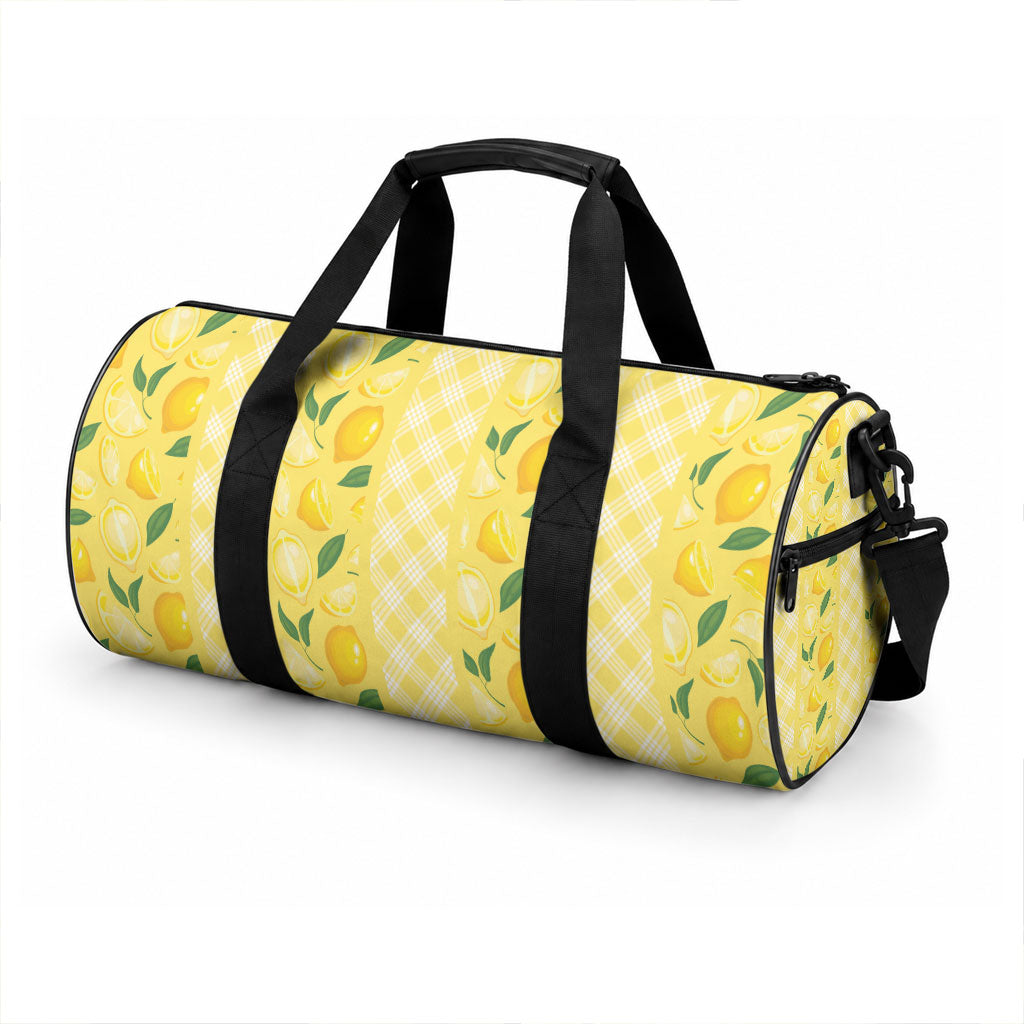 Hawaii Lemon Palaka Duffle Bag Striped Stylized LT01 - Polynesian Pride