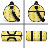 Hawaii Lemon Palaka Duffle Bag Striped Stylized LT01 - Polynesian Pride