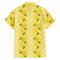 Hawaii Lemon Palaka Family Matching Mermaid Dress and Hawaiian Shirt Striped Stylized LT01 - Polynesian Pride