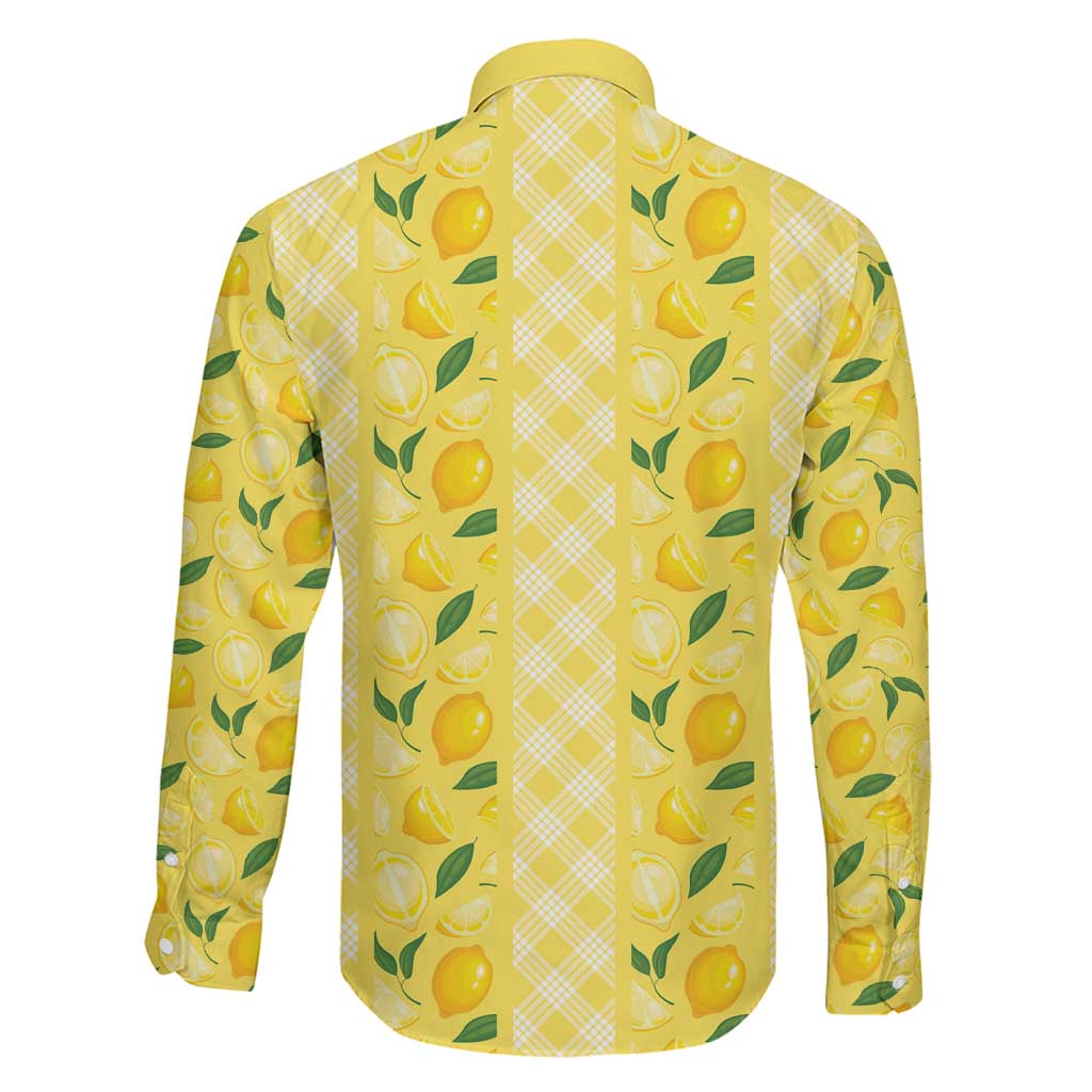 Hawaii Lemon Palaka Family Matching Off Shoulder Short Dress and Hawaiian Shirt Striped Stylized