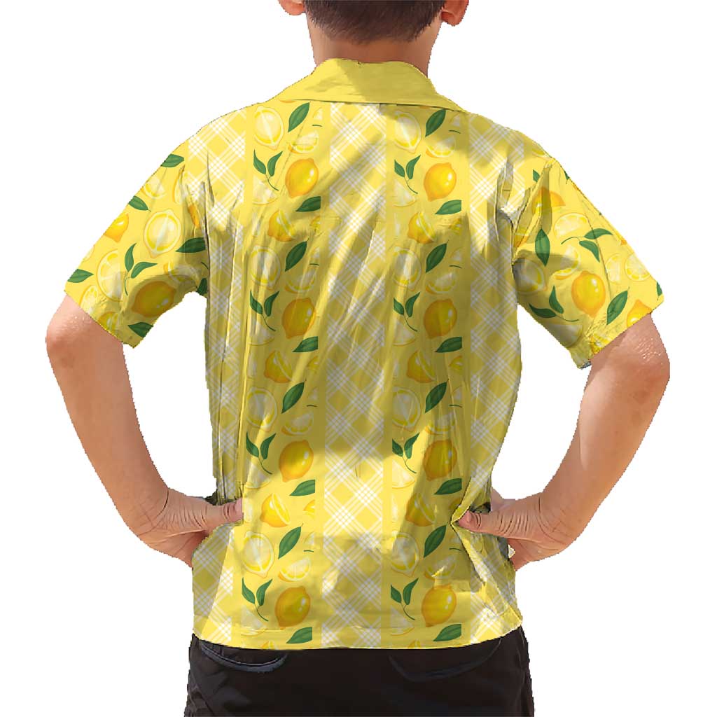 Hawaii Lemon Palaka Family Matching Short Sleeve Bodycon Dress and Hawaiian Shirt Striped Stylized LT01 - Polynesian Pride