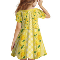 Hawaii Lemon Palaka Family Matching Short Sleeve Bodycon Dress and Hawaiian Shirt Striped Stylized LT01 - Polynesian Pride
