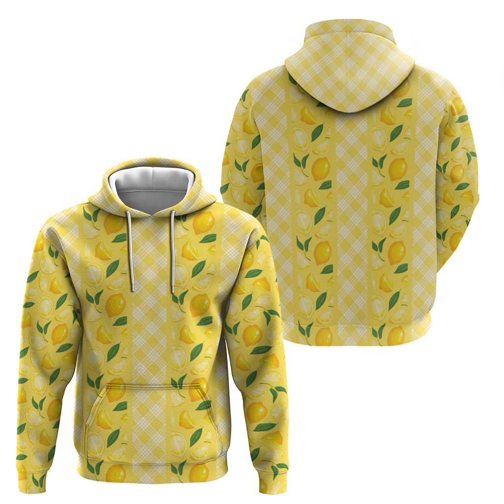 Hawaii Lemon Palaka Hoodie Striped Stylized