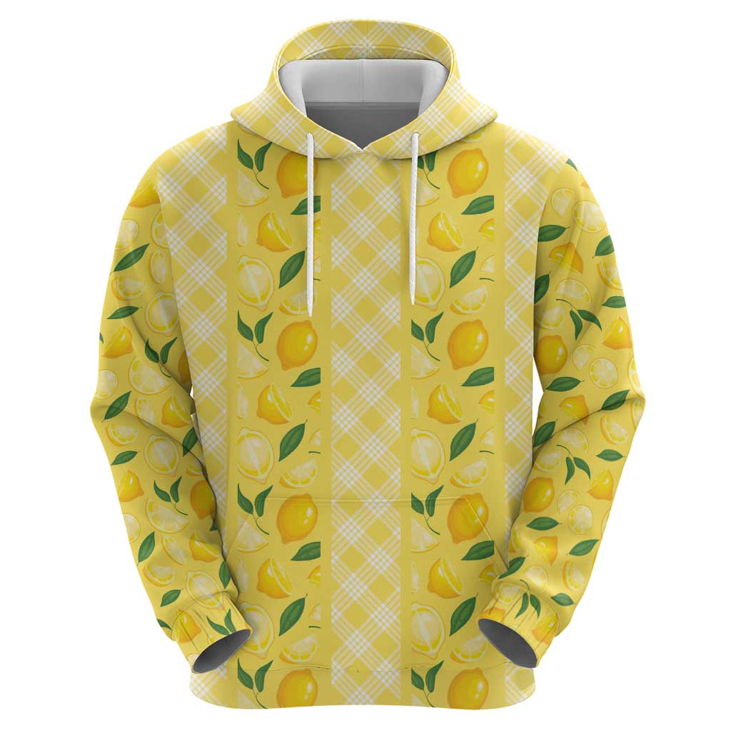 Hawaii Lemon Palaka Hoodie Striped Stylized