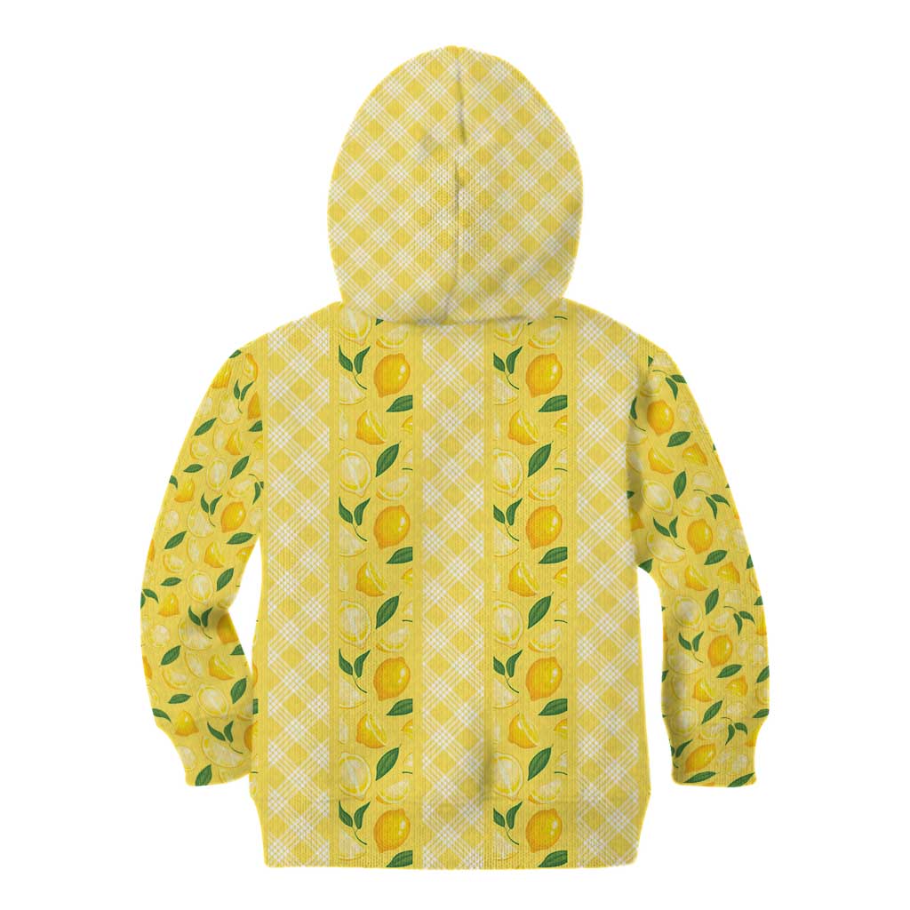 Hawaii Lemon Palaka Kid Hoodie Striped Stylized