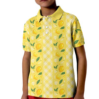 Hawaii Lemon Palaka Kid Polo Shirt Striped Stylized