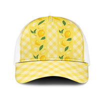 Hawaii Lemon Palaka Mesh Trucker Cap Striped Stylized