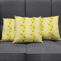 Hawaii Lemon Palaka Pillow Cover Striped Stylized