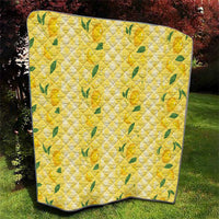 Hawaii Lemon Palaka Quilt Striped Stylized