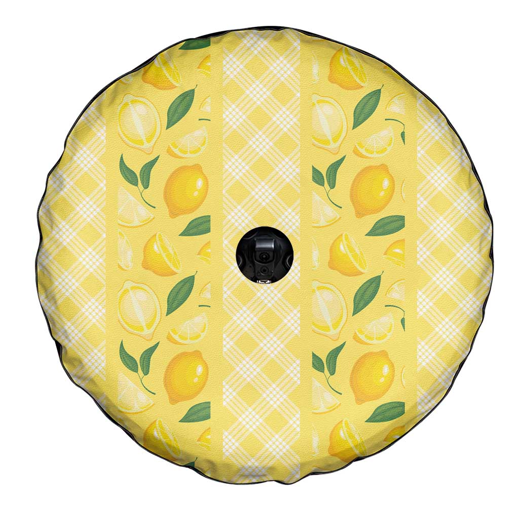 Hawaii Lemon Palaka Spare Tire Cover Striped Stylized