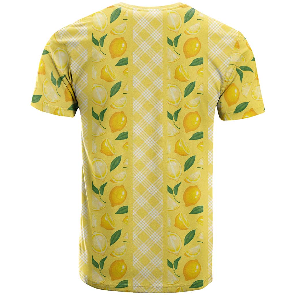 Hawaii Lemon Palaka T Shirt Striped Stylized