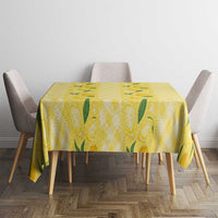 Hawaii Lemon Palaka Tablecloth Striped Stylized