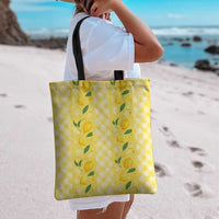 Hawaii Lemon Palaka Tote Bag Striped Stylized