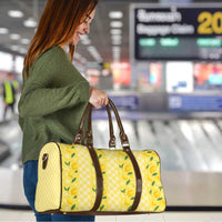 Hawaii Lemon Palaka Travel Bag Striped Stylized