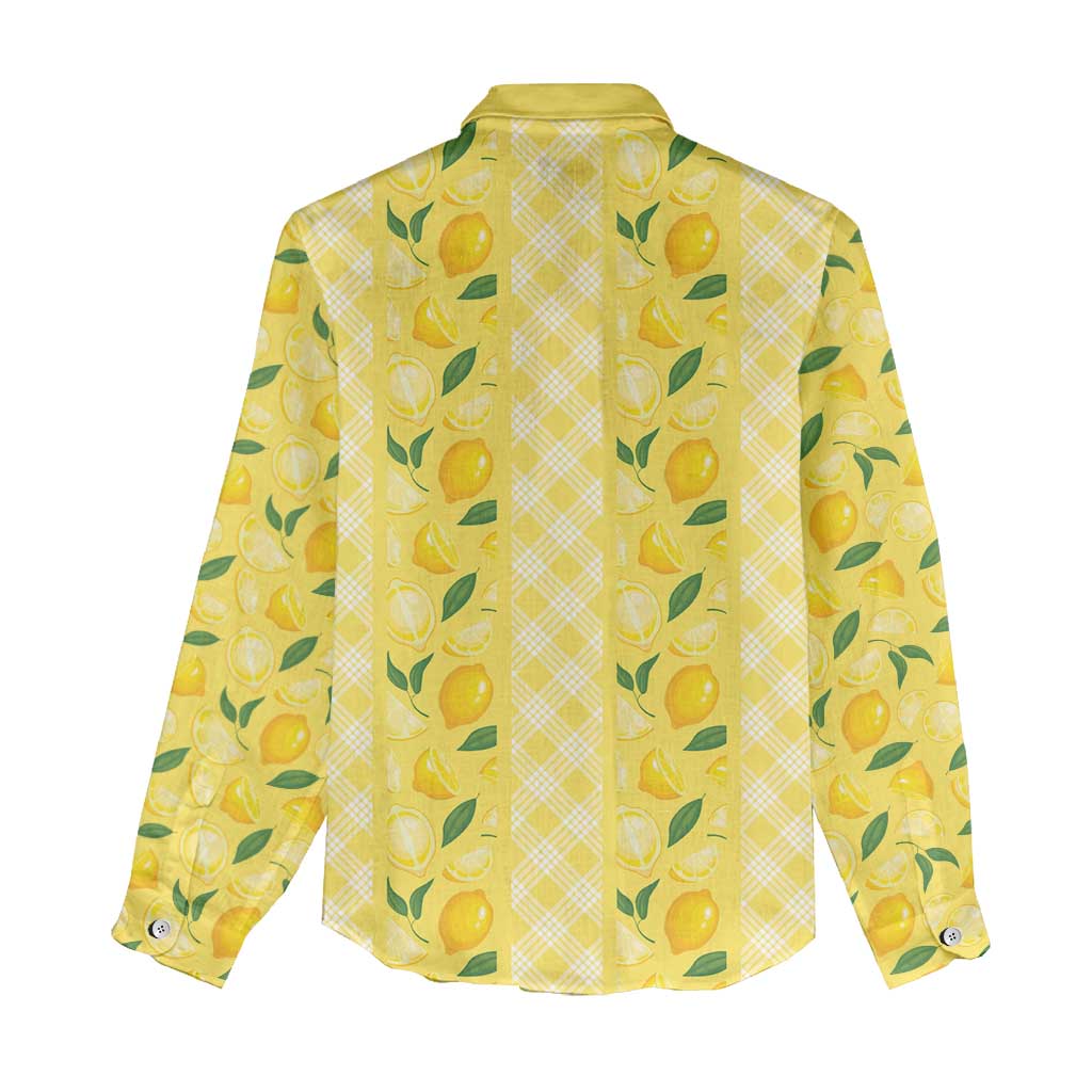 Hawaii Lemon Palaka Women Casual Shirt Striped Stylized LT01 - Polynesian Pride