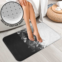 Hawaii Tropical Plant Monochrome Bathroom Set Vibrant Polynesian Pattern