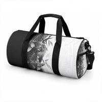 Hawaii Tropical Plant Monochrome Duffle Bag Vibrant Polynesian Pattern LT01 - Polynesian Pride