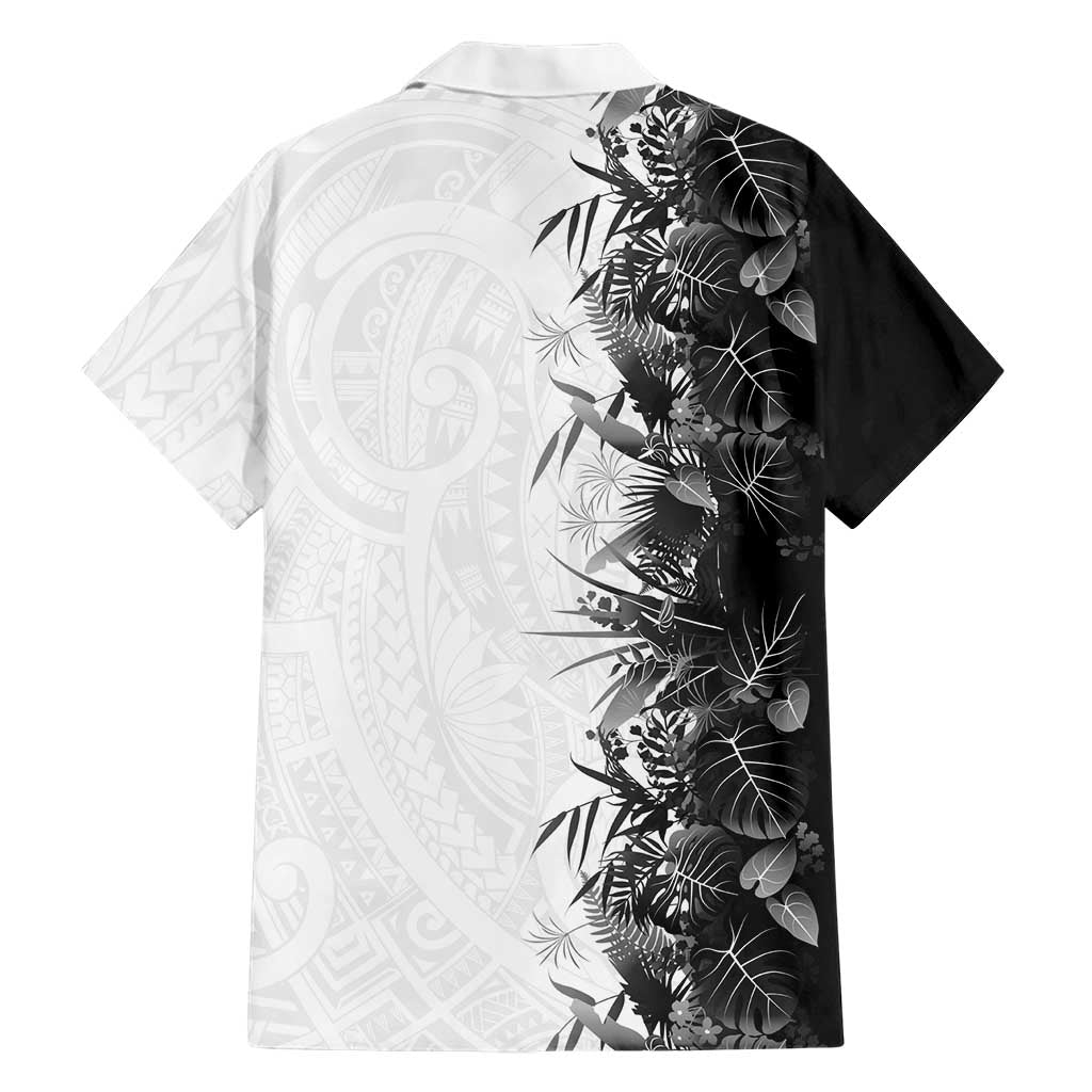 Hawaii Tropical Plant Monochrome Hawaiian Shirt Vibrant Polynesian Pattern LT01 - Polynesian Pride