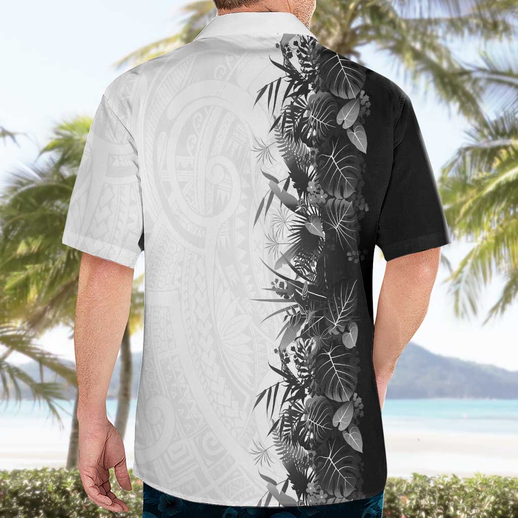 Hawaii Tropical Plant Monochrome Hawaiian Shirt Vibrant Polynesian Pattern LT01 - Polynesian Pride