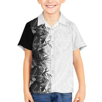 Hawaii Tropical Plant Monochrome Hawaiian Shirt Vibrant Polynesian Pattern LT01 - Polynesian Pride