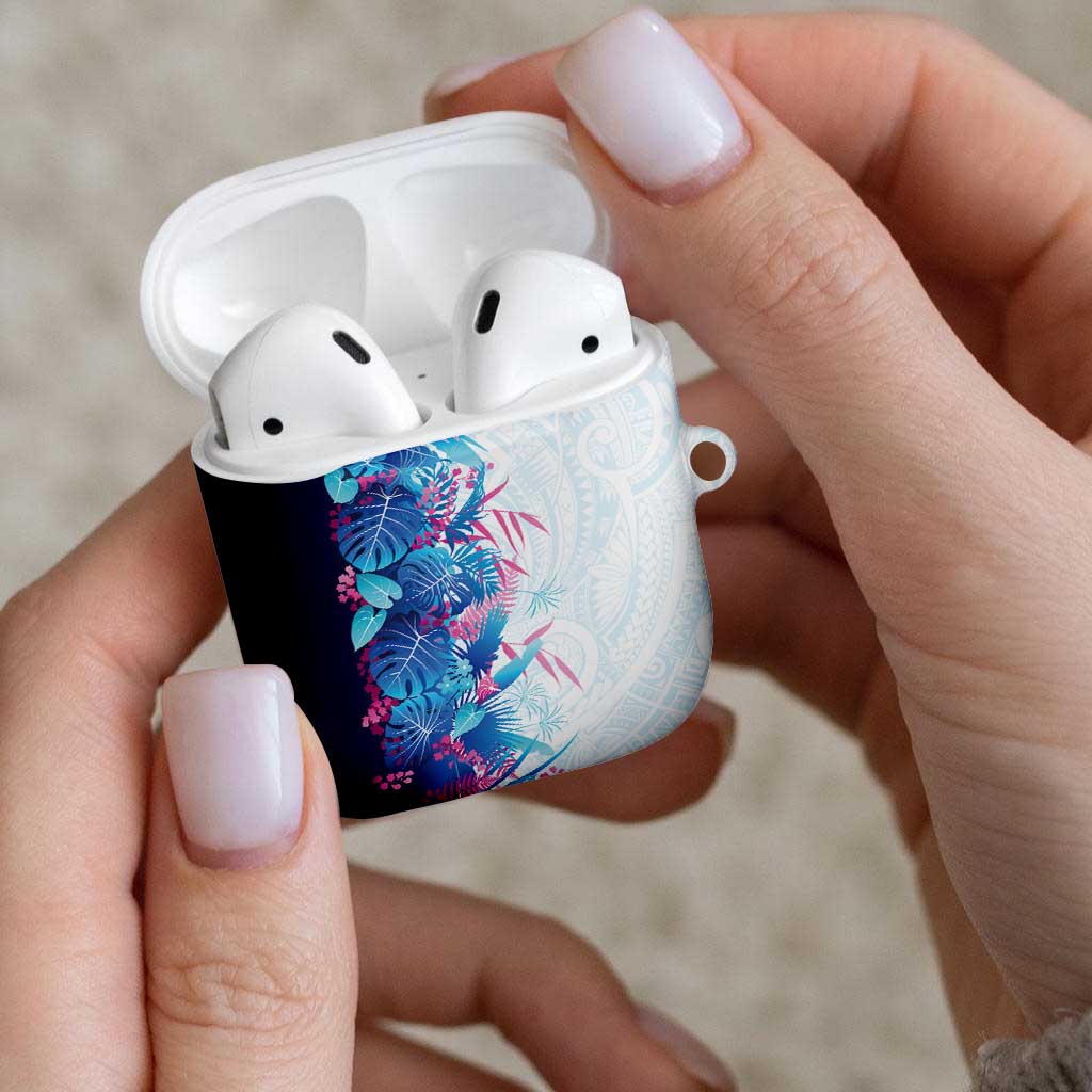 Hawaii Tropical Plant UliUli AirPods Case Vibrant Polynesian Pattern