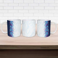 Hawaii Tropical Plant UliUli Ceramic Mug Vibrant Polynesian Pattern