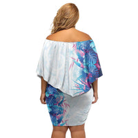 Hawaii Tropical Plant UliUli Family Matching Off Shoulder Short Dress and Hawaiian Shirt Vibrant Polynesian Pattern LT01 - Polynesian Pride