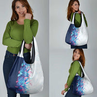 Hawaii Tropical Plant UliUli Grocery Bag Vibrant Polynesian Pattern