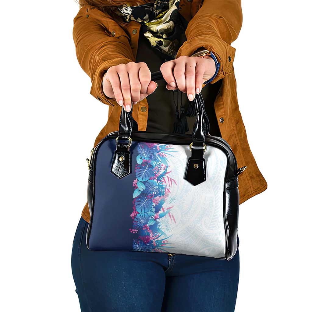 Hawaii Tropical Plant UliUli Shoulder Handbag Vibrant Polynesian Pattern
