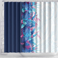 Hawaii Tropical Plant UliUli Shower Curtain Vibrant Polynesian Pattern