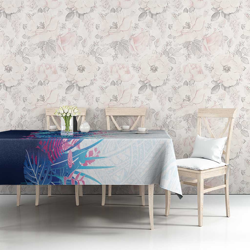 Hawaii Tropical Plant UliUli Tablecloth Vibrant Polynesian Pattern