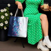 Hawaii Tropical Plant UliUli Tote Bag Vibrant Polynesian Pattern