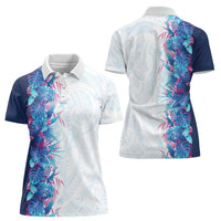 Hawaii Tropical Plant UliUli Women Polo Shirt Vibrant Polynesian Pattern LT01 - Polynesian Pride
