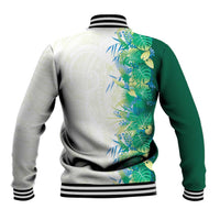 Hawaii Tropical Plant Omaomao Baseball Jacket Vibrant Polynesian Pattern