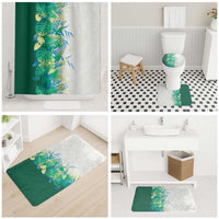 Hawaii Tropical Plant Omaomao Bathroom Set Vibrant Polynesian Pattern
