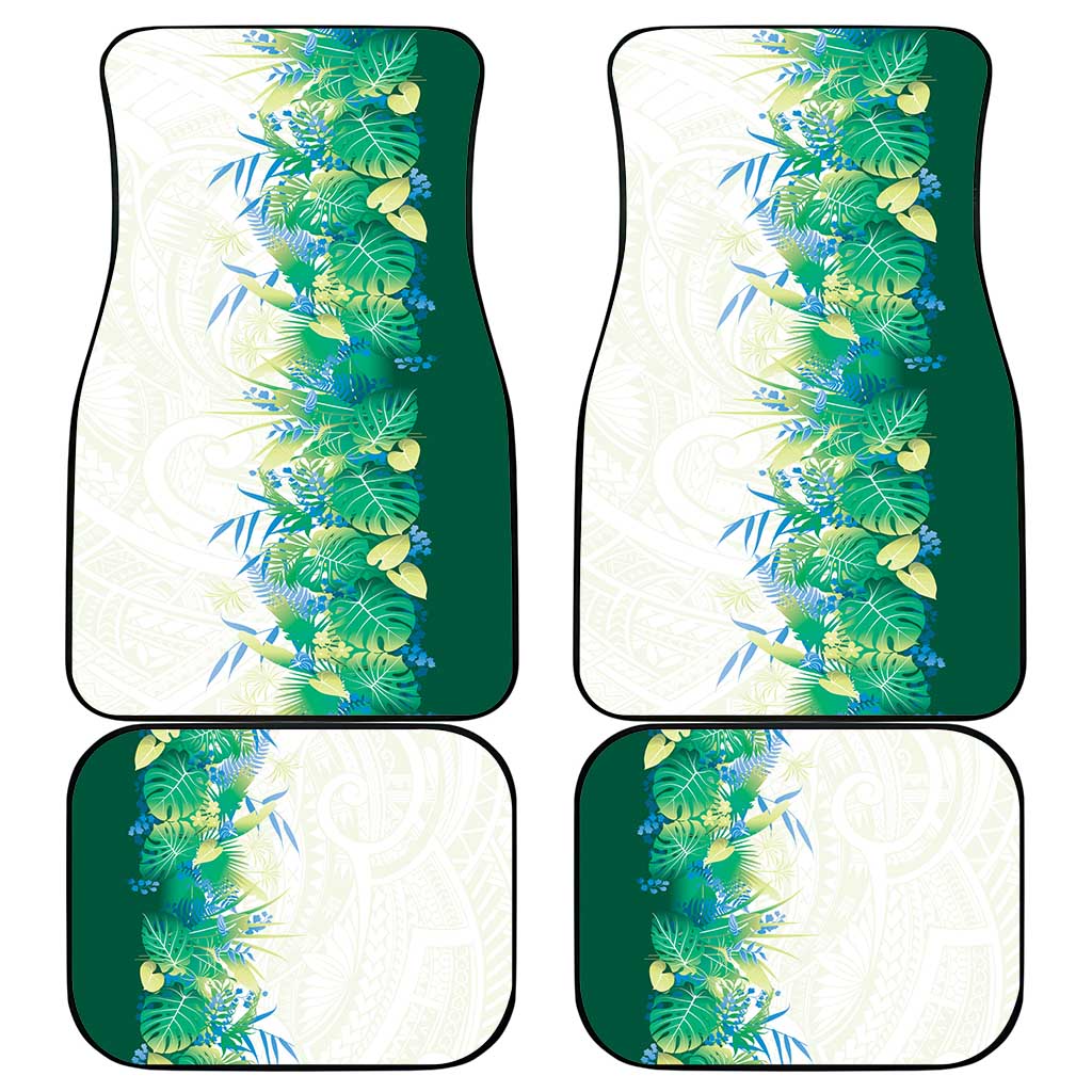 Hawaii Tropical Plant Omaomao Car Mats Vibrant Polynesian Pattern