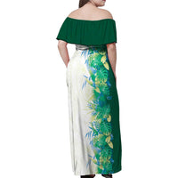 Hawaii Tropical Plant Omaomao Family Matching Off Shoulder Maxi Dress and Hawaiian Shirt Vibrant Polynesian Pattern LT01 - Polynesian Pride