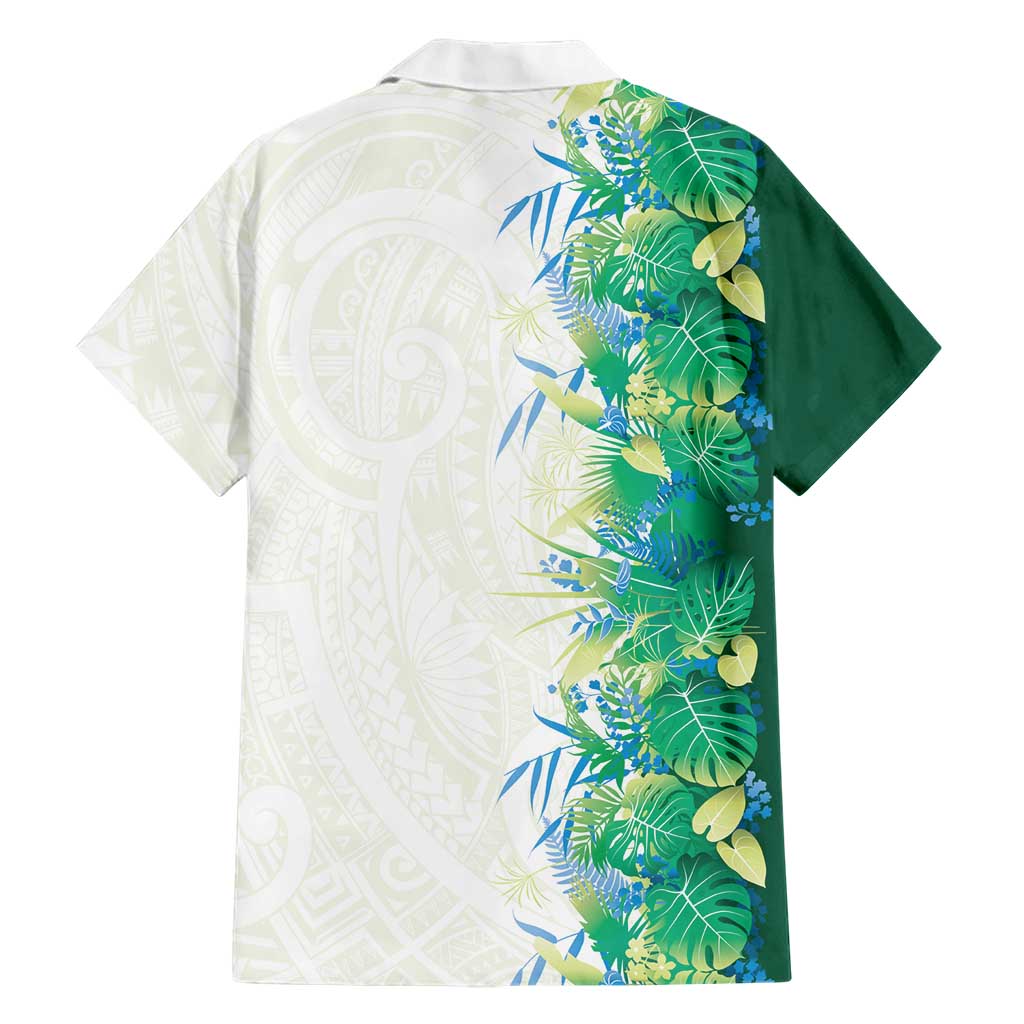 Hawaii Tropical Plant Omaomao Family Matching Summer Maxi Dress and Hawaiian Shirt Vibrant Polynesian Pattern LT01 - Polynesian Pride