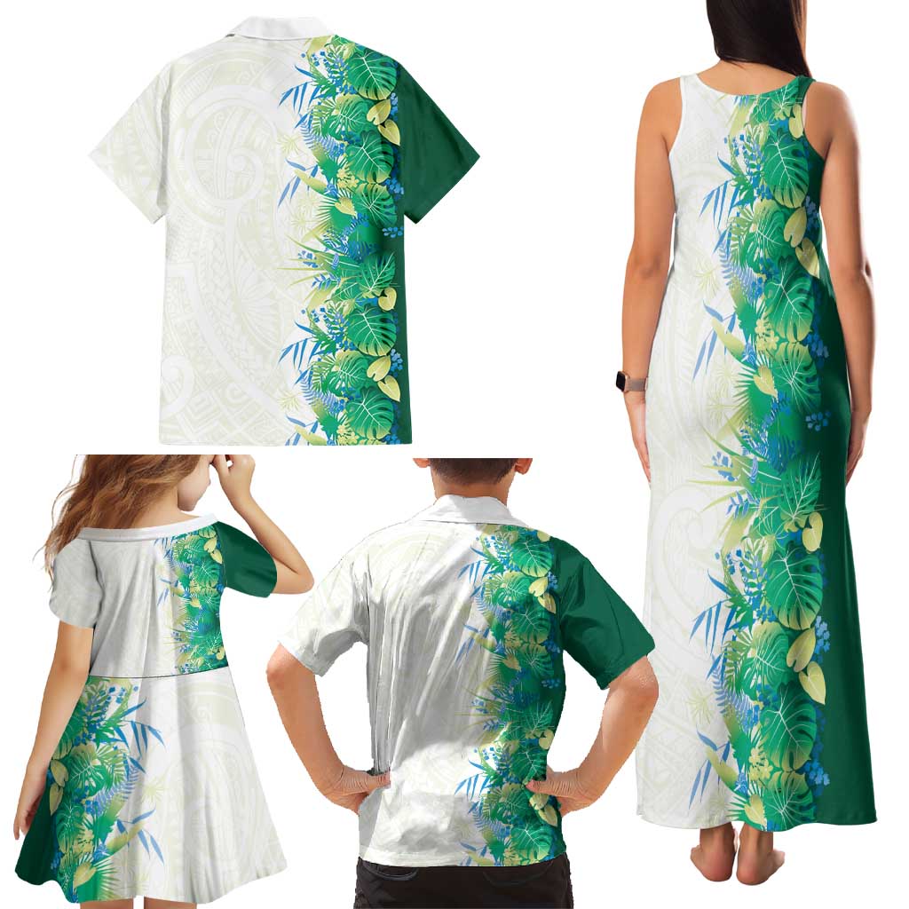 Hawaii Tropical Plant Omaomao Family Matching Tank Maxi Dress and Hawaiian Shirt Vibrant Polynesian Pattern LT01 - Polynesian Pride
