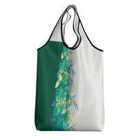 Hawaii Tropical Plant Omaomao Grocery Bag Vibrant Polynesian Pattern