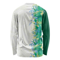 Hawaii Tropical Plant Omaomao Long Sleeve Shirt Vibrant Polynesian Pattern