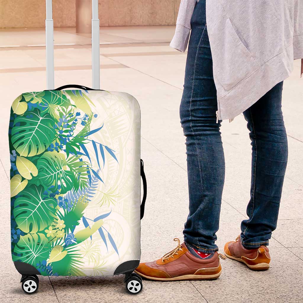 Hawaii Tropical Plant Omaomao Luggage Cover Vibrant Polynesian Pattern